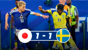 Japón y Suecia terminan en empate