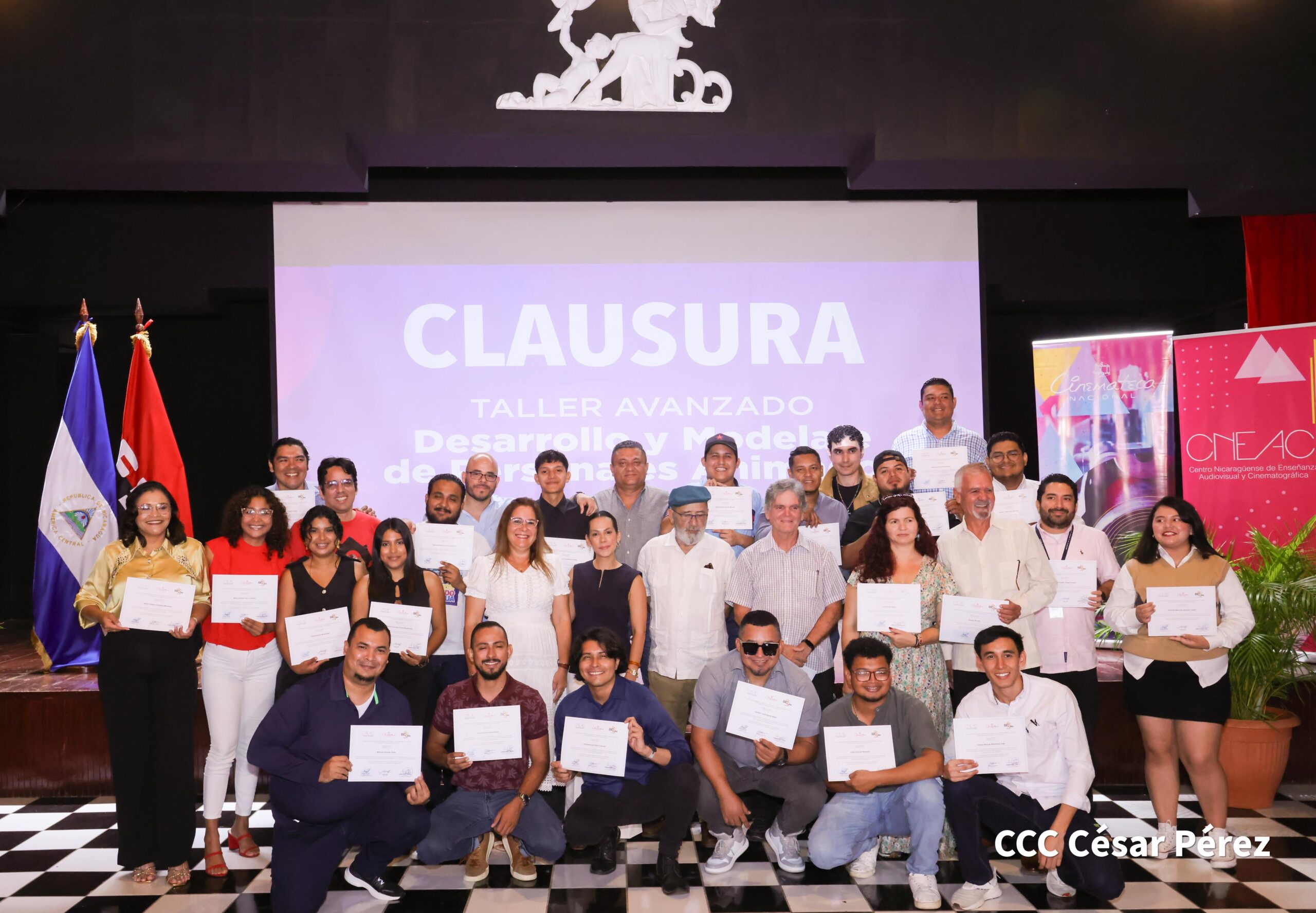 Clausura con éxito el taller avanzado desarrollo y modelaje personajes animados.