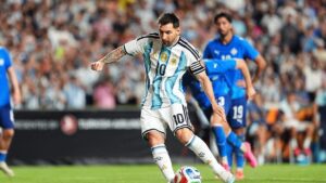 Gol de Messi y triunfo aplastante de Argentina previo al Mundial