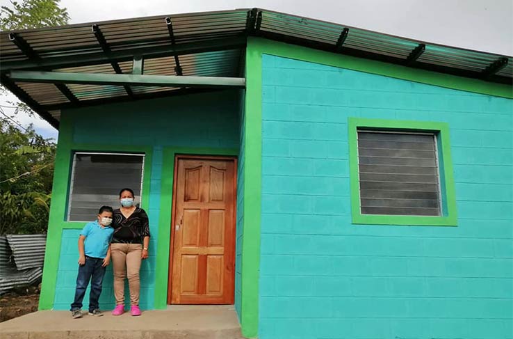 Familias en Juigalpa Chontales son beneficiadas con viviendas dignas