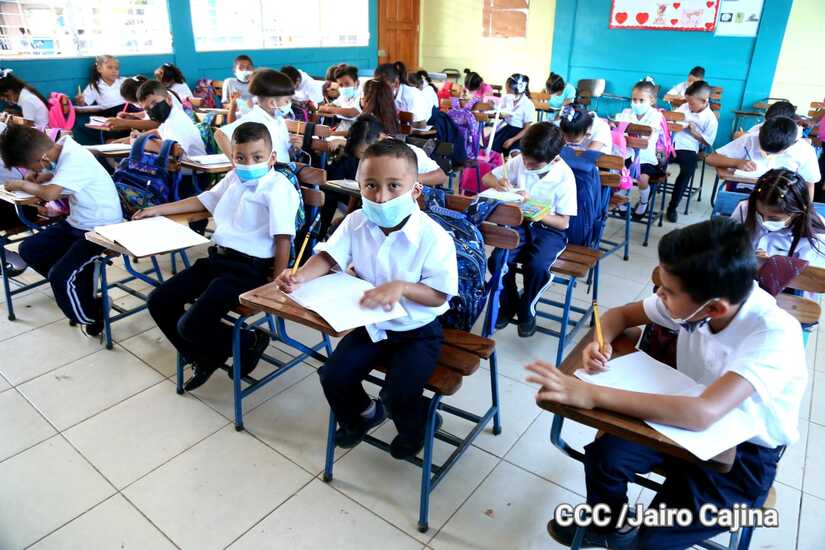 1 millón 800 mil estudiantes iniciaron el ciclo escolar 2022 en Nicaragua