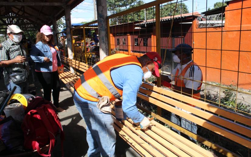 Alcaldía de Managua inicia obras de mejoramiento en más de 40 parada de buses 