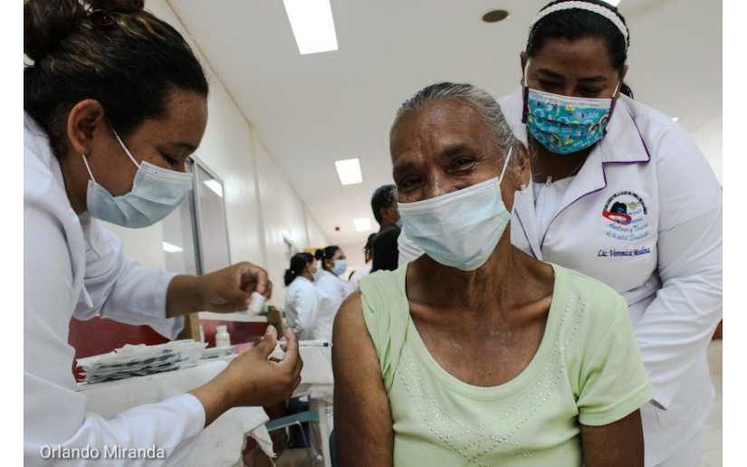 Nicaragua es el segundo país de Centroamérica en vacunar a más personas con primera dosis