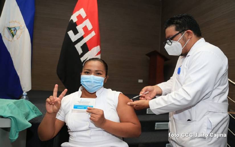 Nicaragua segundo país en Centroamérica avanzando en la vacunación contra el covid