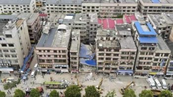 Registran decenas de desaparecidos por derrumbe en China