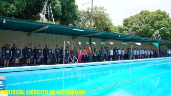 Inauguran Campeonato de Natación del Ejército de Nicaragua