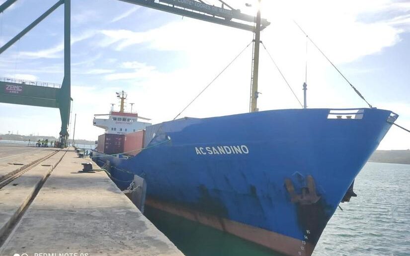 Arriba a Cuba buque enviado por Nicaragua con donativo de alimentos