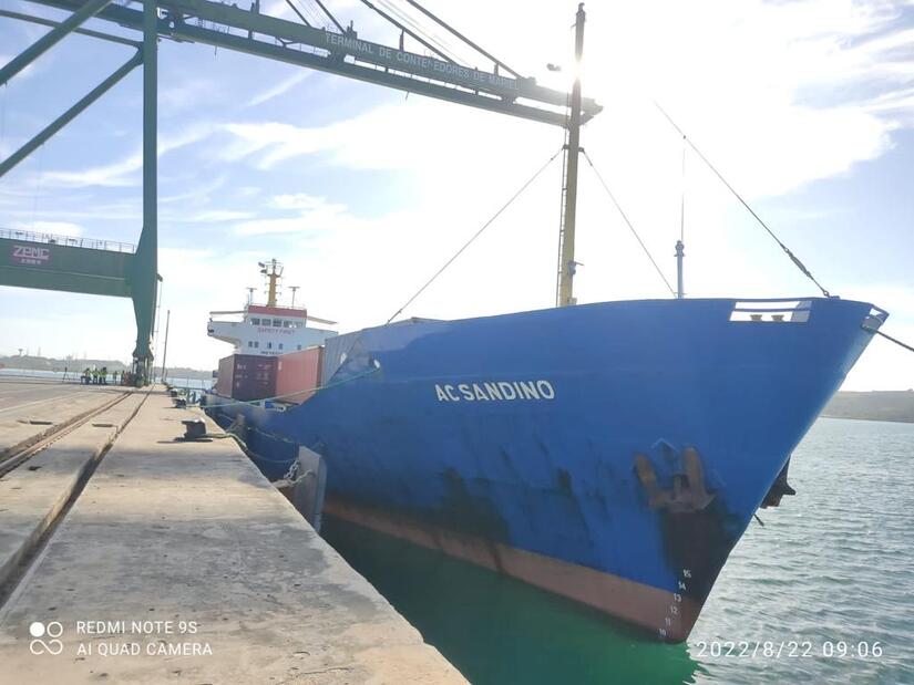 Arriba a Cuba buque enviado por Nicaragua con donativo de alimentos