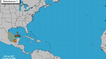 Depresión tropical al suroeste del Golfo de México