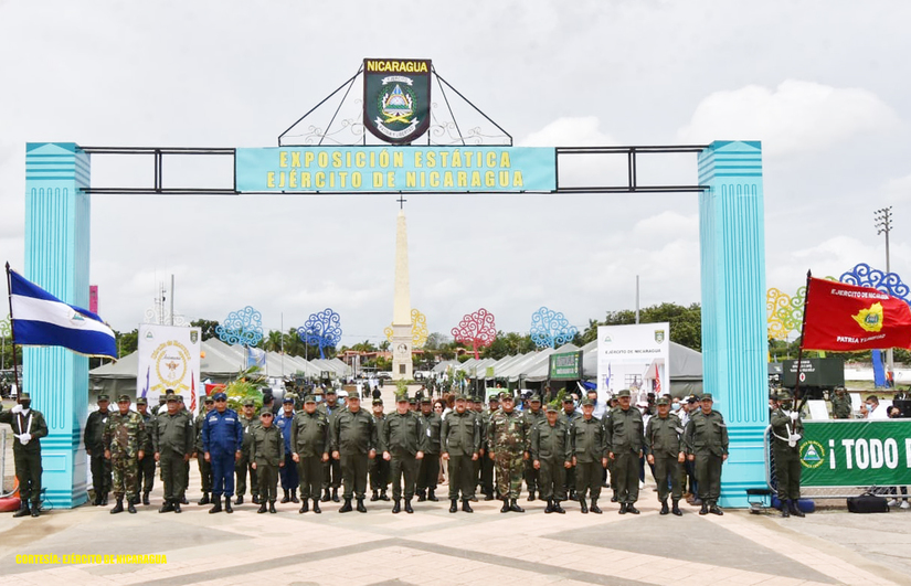Inauguración de la Exposición Estática del Ejército de Nicaragua