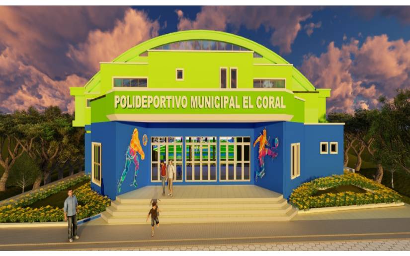 Inicia construcción de la primera etapa del nuevo Polideportivo en El Coral