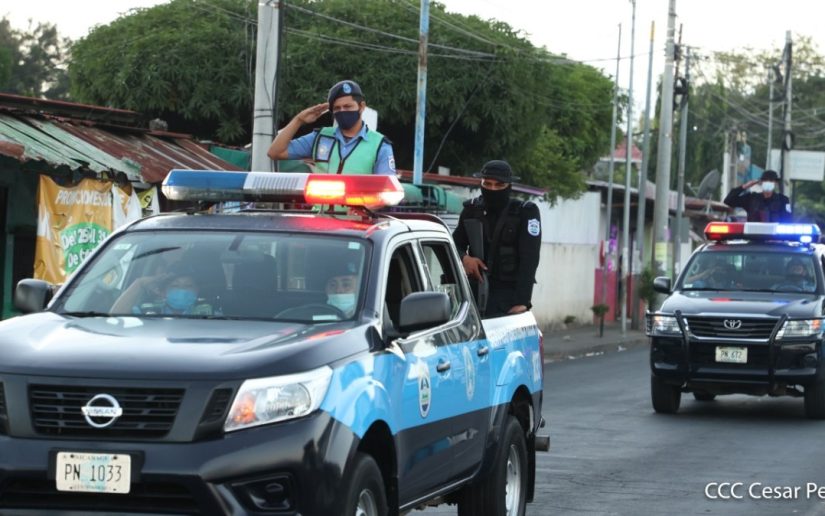 Policía Nacional custodia la paz y la seguridad de las familias nicaragüenses