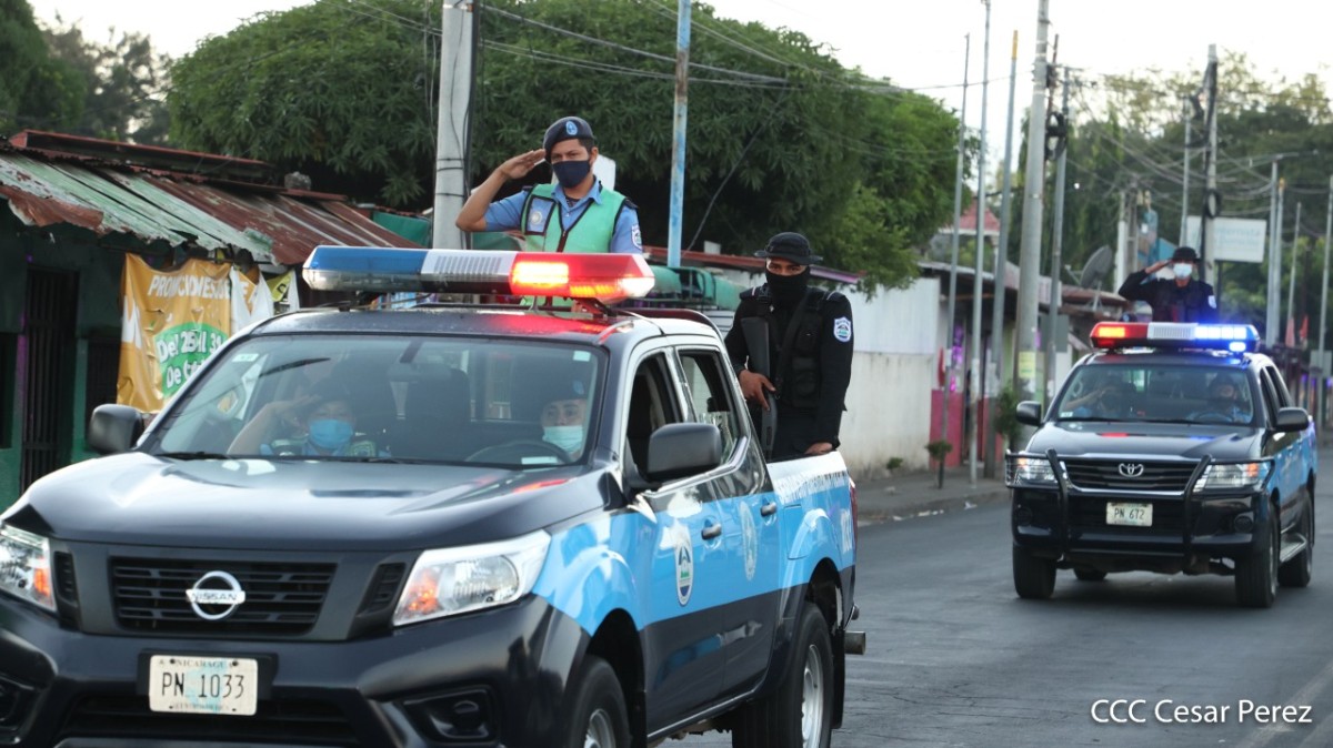 Policía Nacional custodia la paz y la seguridad de las familias nicaragüenses