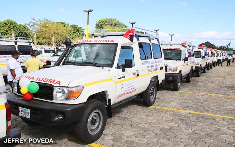 Unidades de salud en Nicaragua contarán con 15 nuevas ambulancias