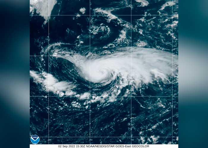 Atlántico Norte: Tormenta tropical se convierte en el primer huracán 2022 en la zona