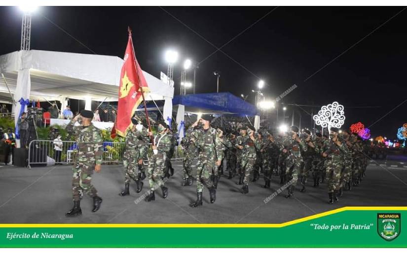 Ejército de Nicaragua realizó el Desfile Militar “Pueblo Ejército” en Managua