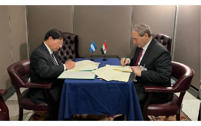 Nicaragua y República Árabe Siria firman acuerdo de libre visado