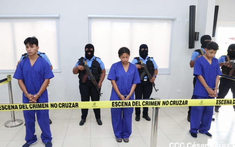 Policía Nacional presenta a los autores del asesinato de dos niñas en Ciudad Belén