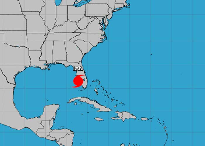 huracán Ian categoría 4 tocó tierra en Florida