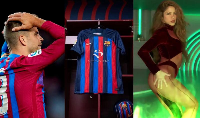 Gerard Piqué podría lucir el logo de Shakira en la camiseta del Barcelona