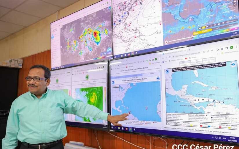 INETER en constante monitoreo ante potencial depresión tropical número 13