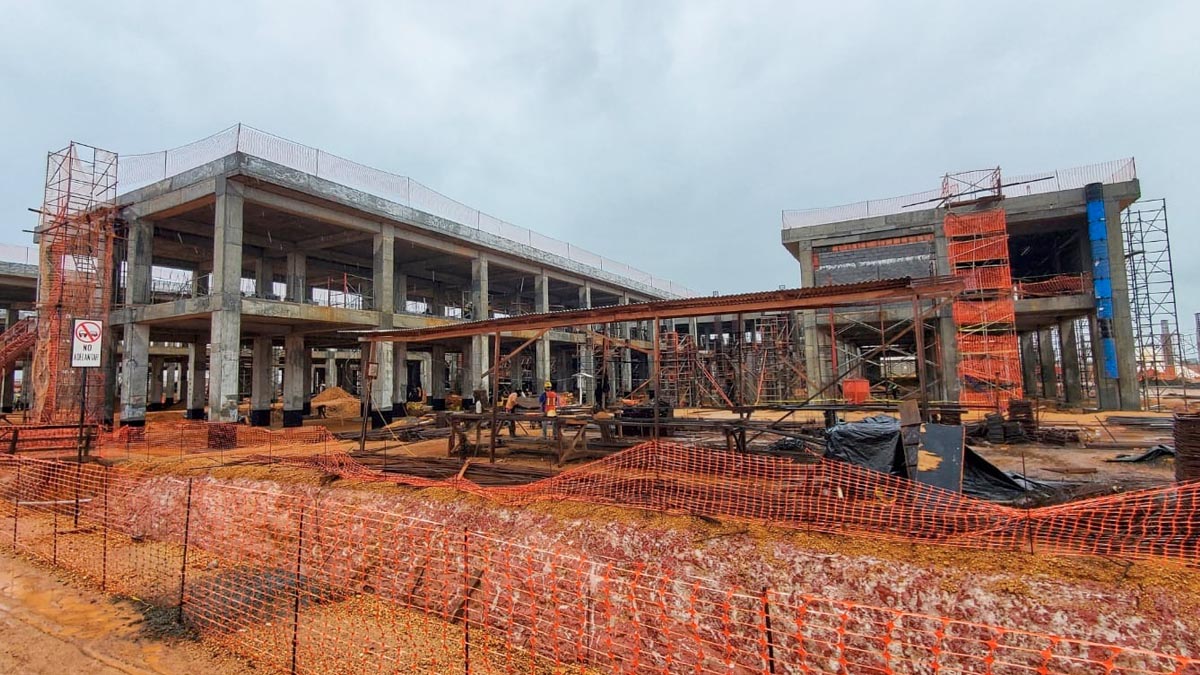 construcción del Hospital Regional Nuevo Amanecer, en Bilwi