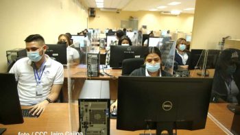 CSE junto a fiscales de partidos políticos recorren el Centro Nacional de Cómputo