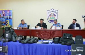 China entrega a Nicaragua donativo de equipos y materiales para la Policía Nacional