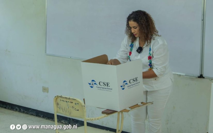 Reyna Rueda resalta tranquilidad de proceso electoral en Managua
