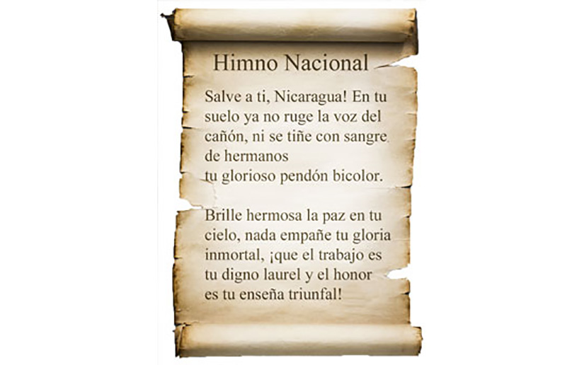 Himno Nacional de Nicaragua cumple 104 años de ser cantado por primera vez