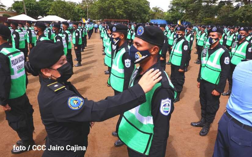 Nicaragua: 843 oficiales se gradúan del tercer Curso Básico de Policía Nacional 2022