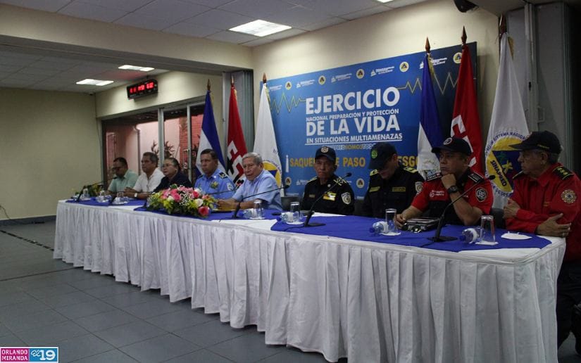 Nicaragua esta lista para el desarrollo del IV Ejercicio Nacional de Preparación Multiamenazas