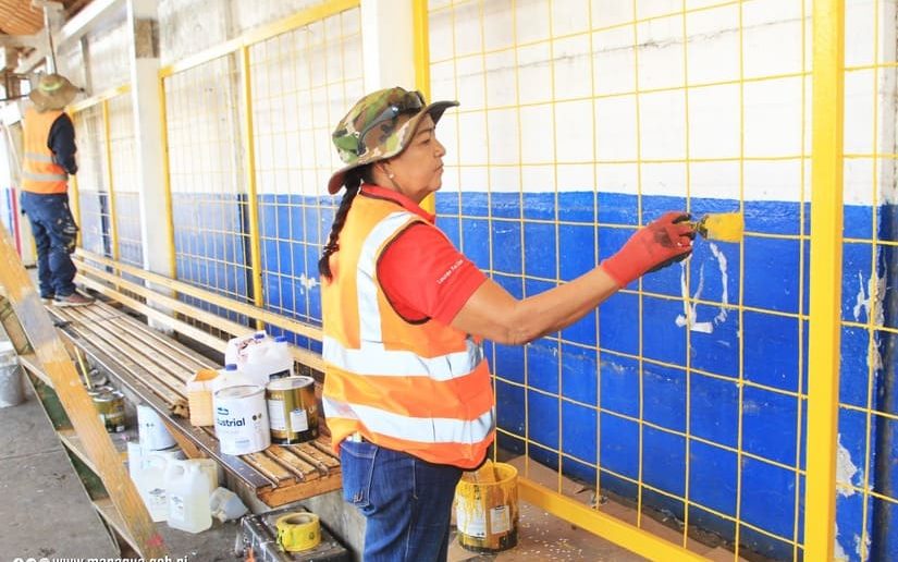 Inician obras de mejoramiento en las Paradas de Buses en Managua