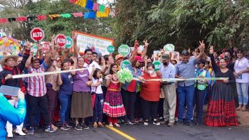 Inauguran 12 nuevas cuadras asfaltadas en el distrito V de Managua