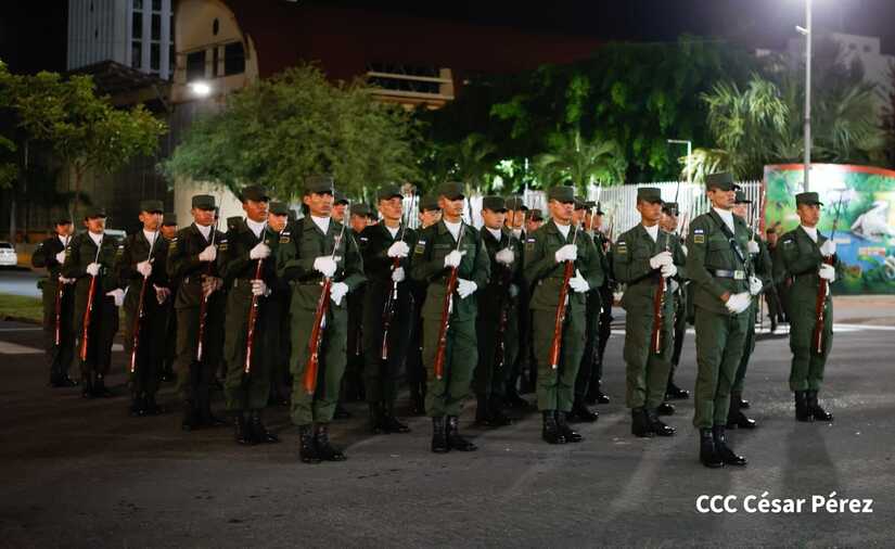 Ejército de Nicaragua realiza prácticas generales para conmemorar sus 44 años de fundación