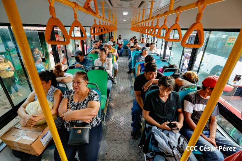 Modernas unidades de buses transforma el transporte en Ciudad Sandino