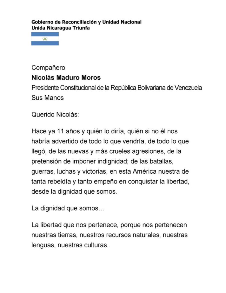 Mensaje al Presidente Nicolás Maduro a 11 años del paso a la inmortalidad del Comandante Chávez. 1
