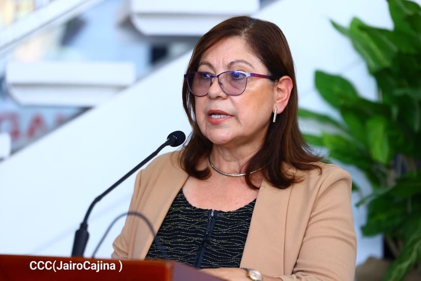 Maestra Ramona Rodríguez, rectora de la UNAN-Managua y presidenta del CNU.