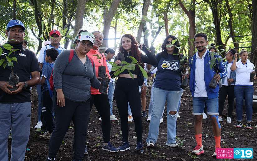 Alcaldía de Managua promueve la reforestación y la conciencia sobre el cáncer en la finca Las Uvas