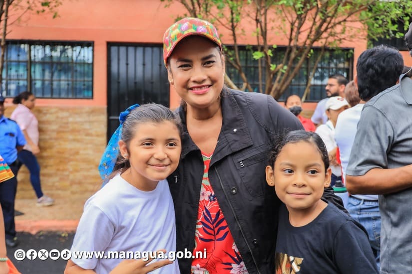 Alcaldía de Managua entrega calles asfaltadas en Villa Fraternidad