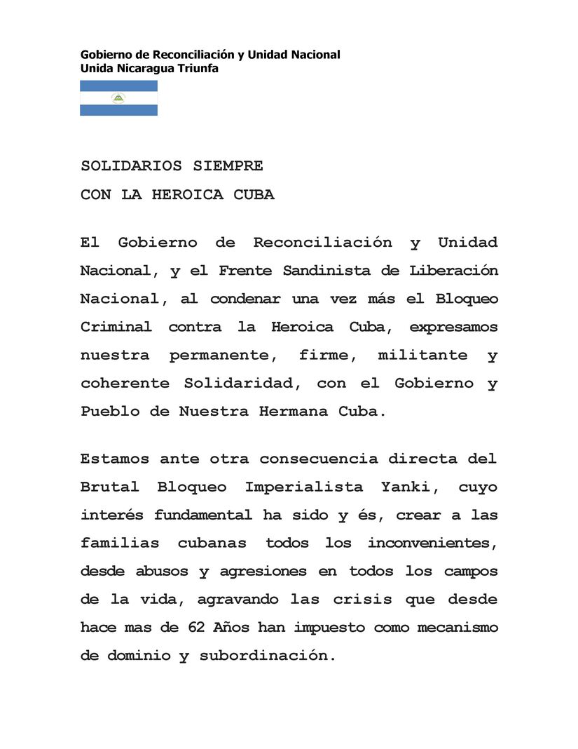 SOLIDARIOS SIEMPRE CON LA HEROICA CUBA