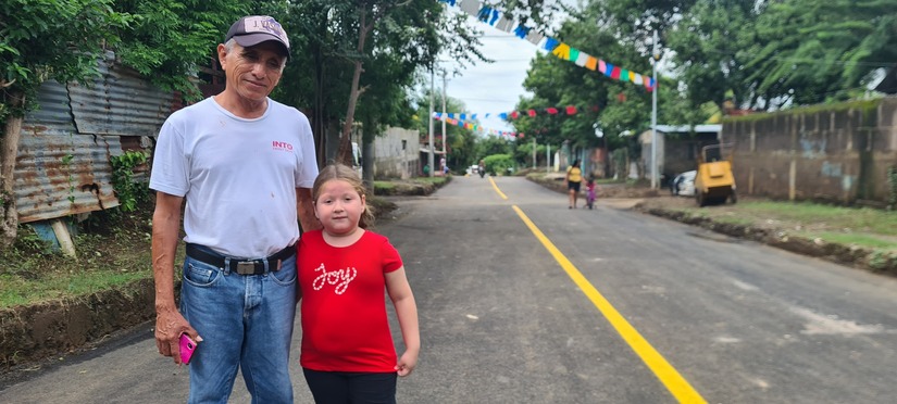 Nuevo proyecto vial llega hasta el barrio Naciones Unidas en Managua