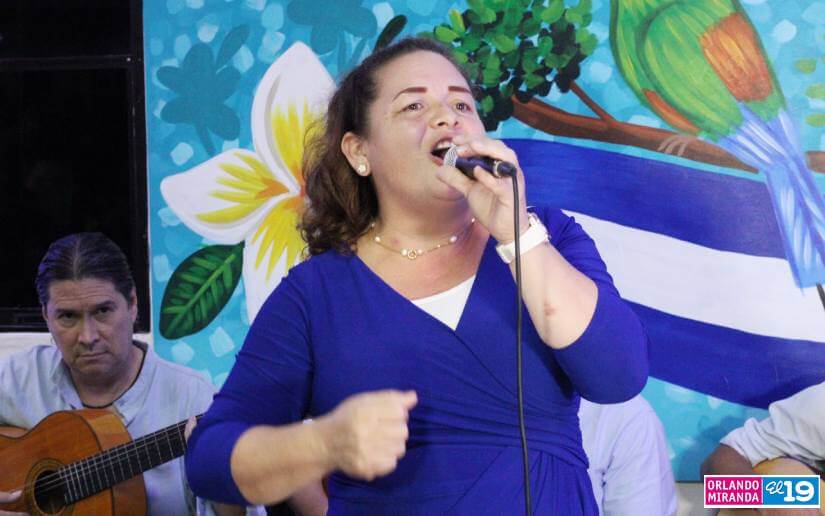 Protagonistas de la Casa de Cultura "Otto de la Rocha" en el concierto Cantos de Amor a Nicaragua