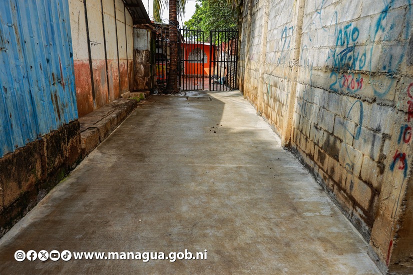 ALMA entrega calles y obras alternas a las familias del barrio Benedicto Valverde