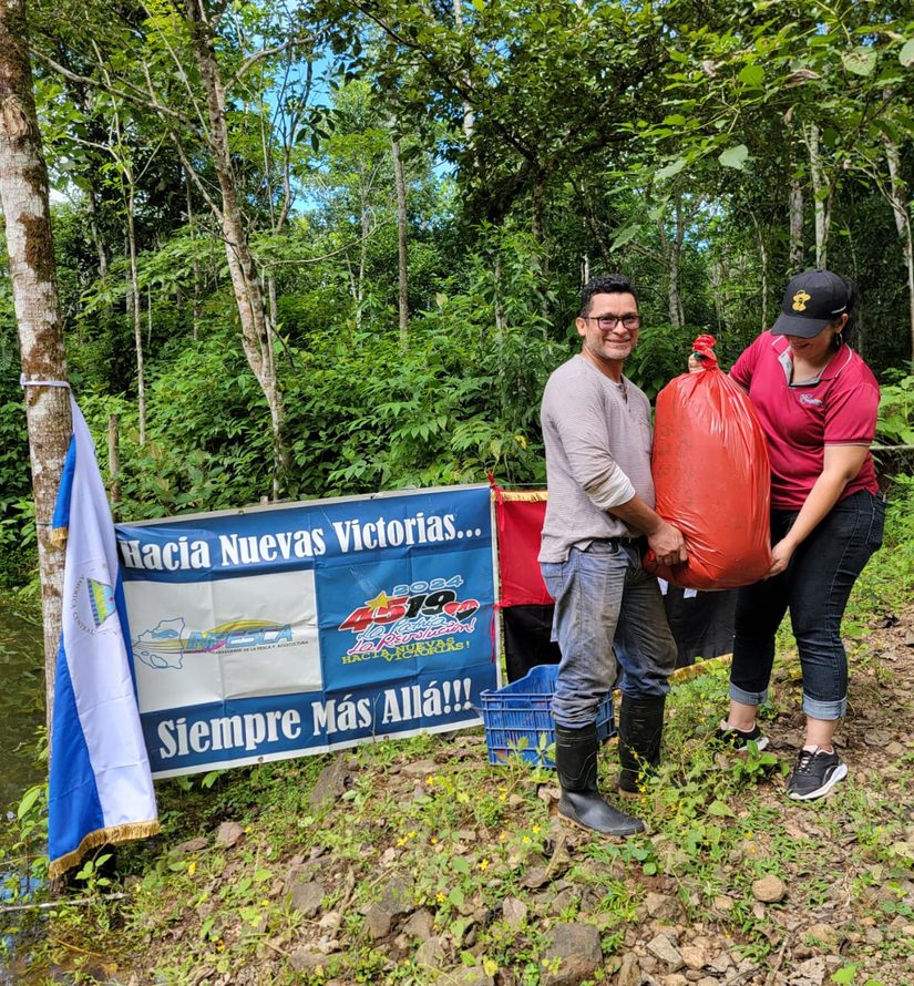 Inpesca entrega estanques artesanales de Tilapia en los municipios de San Miguelito y San Carlos