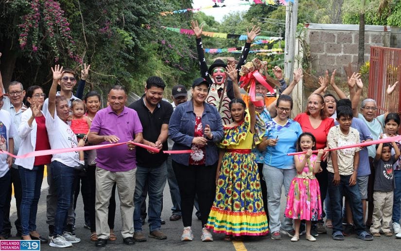 Alcaldía de Managua inaugura obras de mejoramiento vial y drenaje pluvial