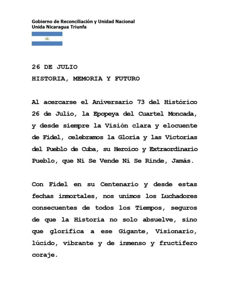 26 DE JULIO 