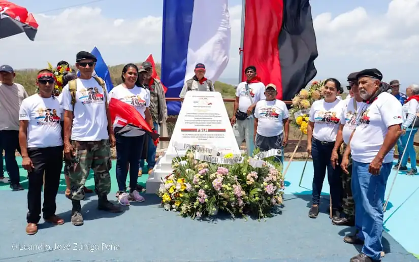 Familias de Rivas conmemoran la Gesta Heroica de la Colina 155 en la comunidad El Naranjo