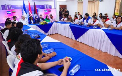Consejo Nacional de Juventud Sandinista sostiene encuentro con el Secretario Ejecutivo del ALBA-TCP