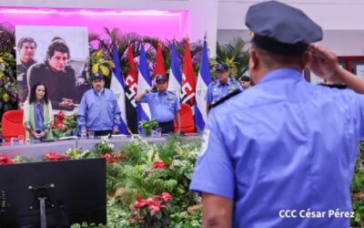 Homenaje al Comandante Carlos Fonseca con ascensos de la Policía Nacional
